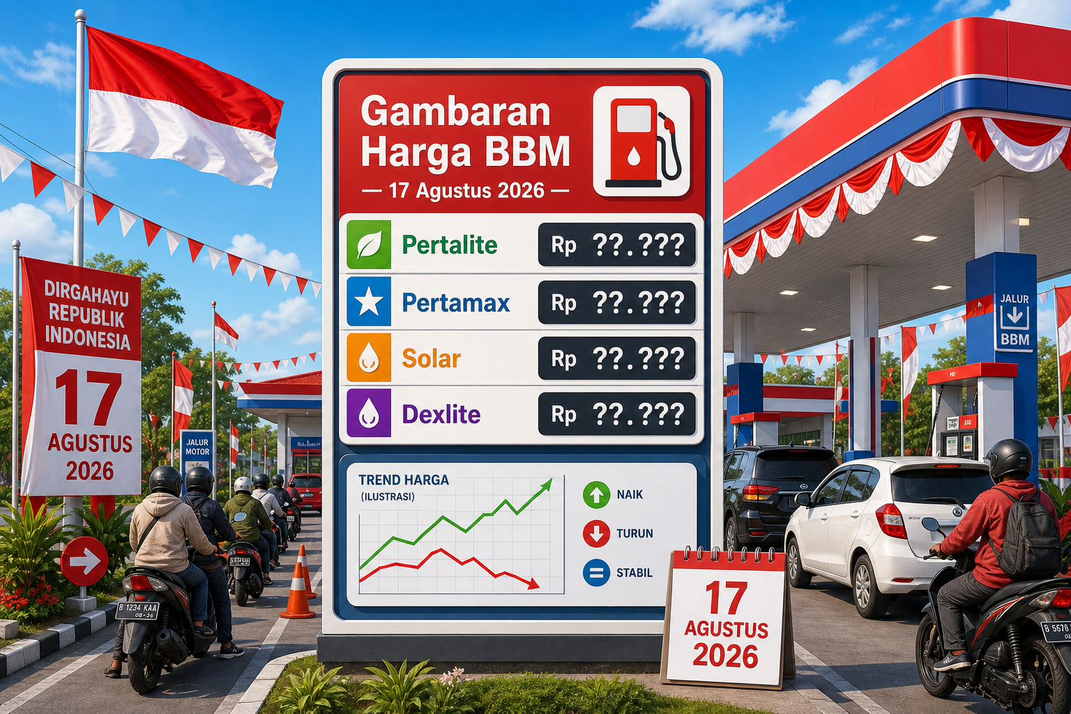 Gambaran Harga BBM 17 Agustus 2026 - bbm