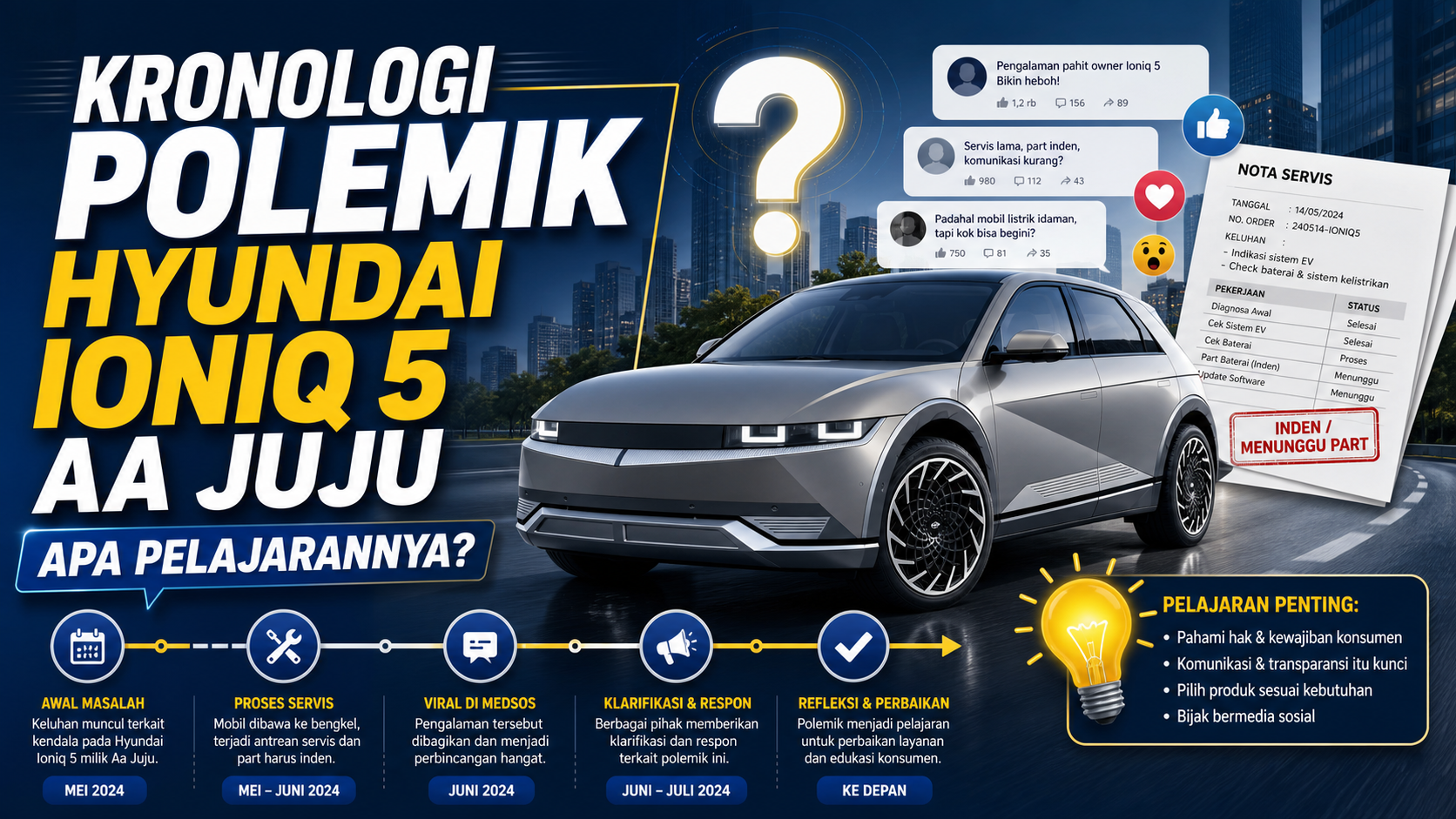 hyundai - Kronologi Polemik Hyundai Ioniq 5 Aa Juju, Apa Pelajarannya?