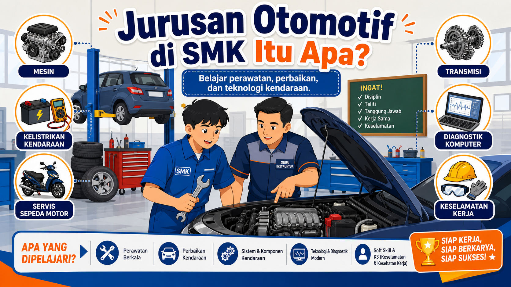 Jurusan Otomotif di SMK Itu Apa? - otomotif