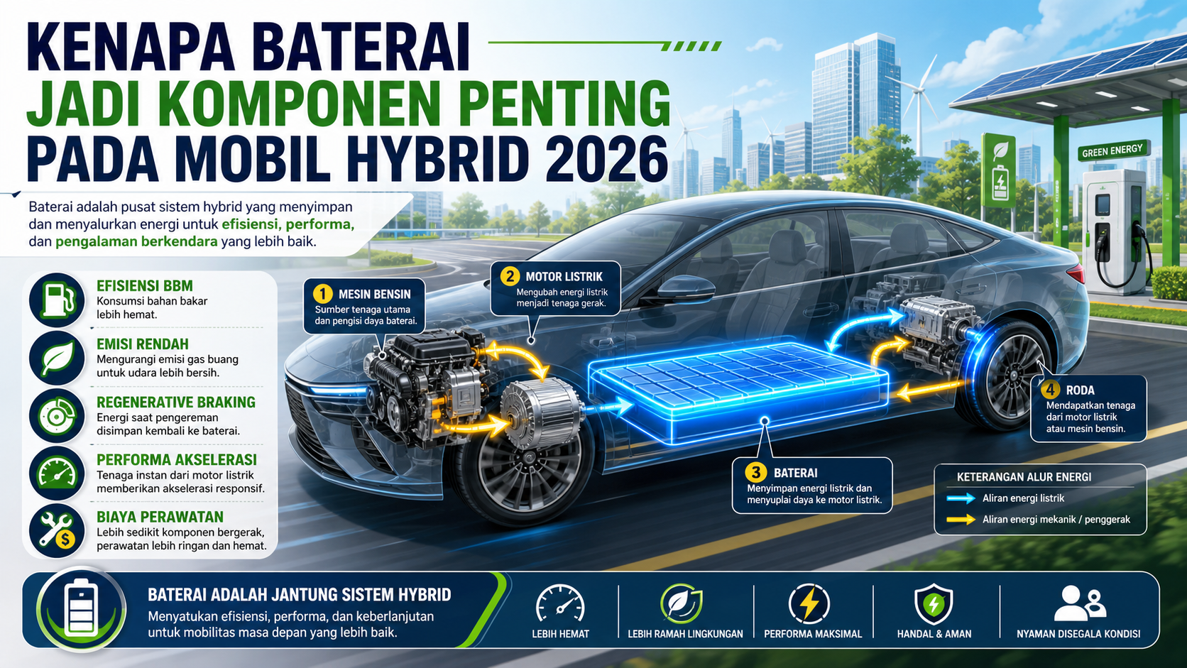Kenapa Baterai Jadi Komponen Penting pada Mobil Hybrid 2026 - hybrid