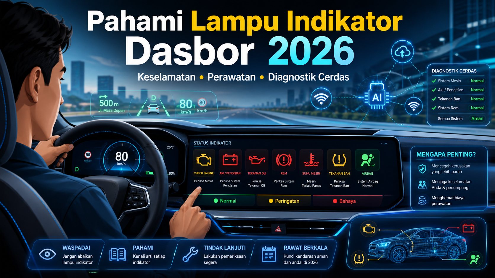 Kenapa Lampu Indikator Dasbor Penting Dipahami pada 2026? - indikator