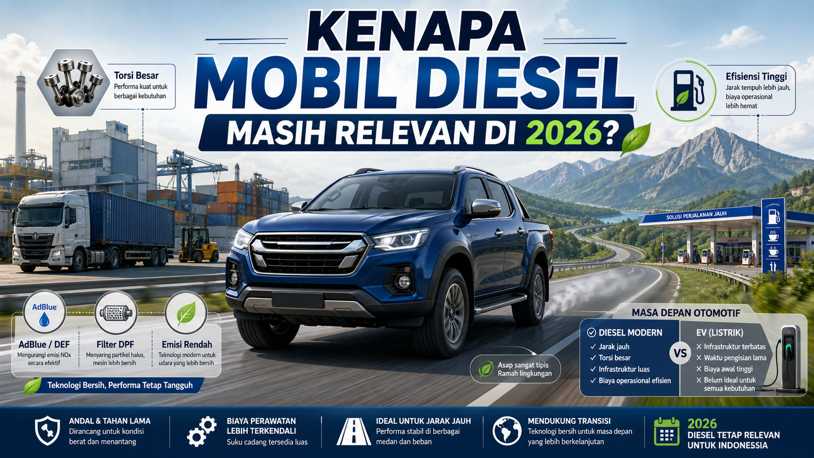 Kenapa Mobil Diesel Masih Relevan di 2026? - diesel