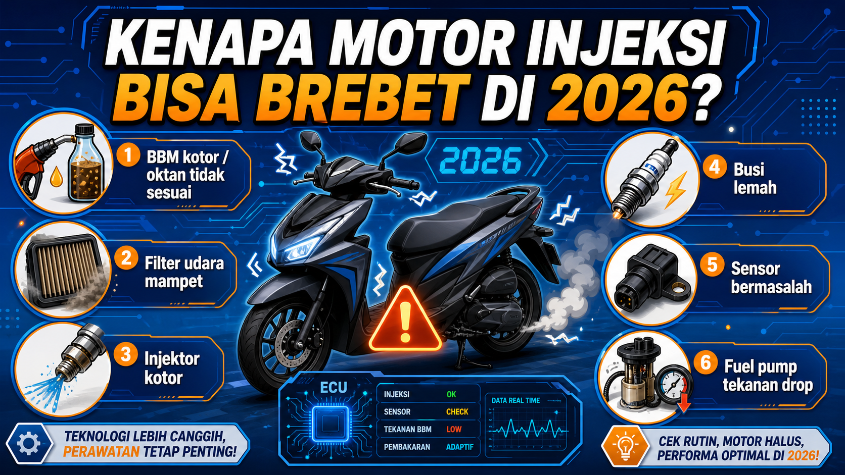 Kenapa Motor Injeksi Bisa Brebet di 2026? - injeksi