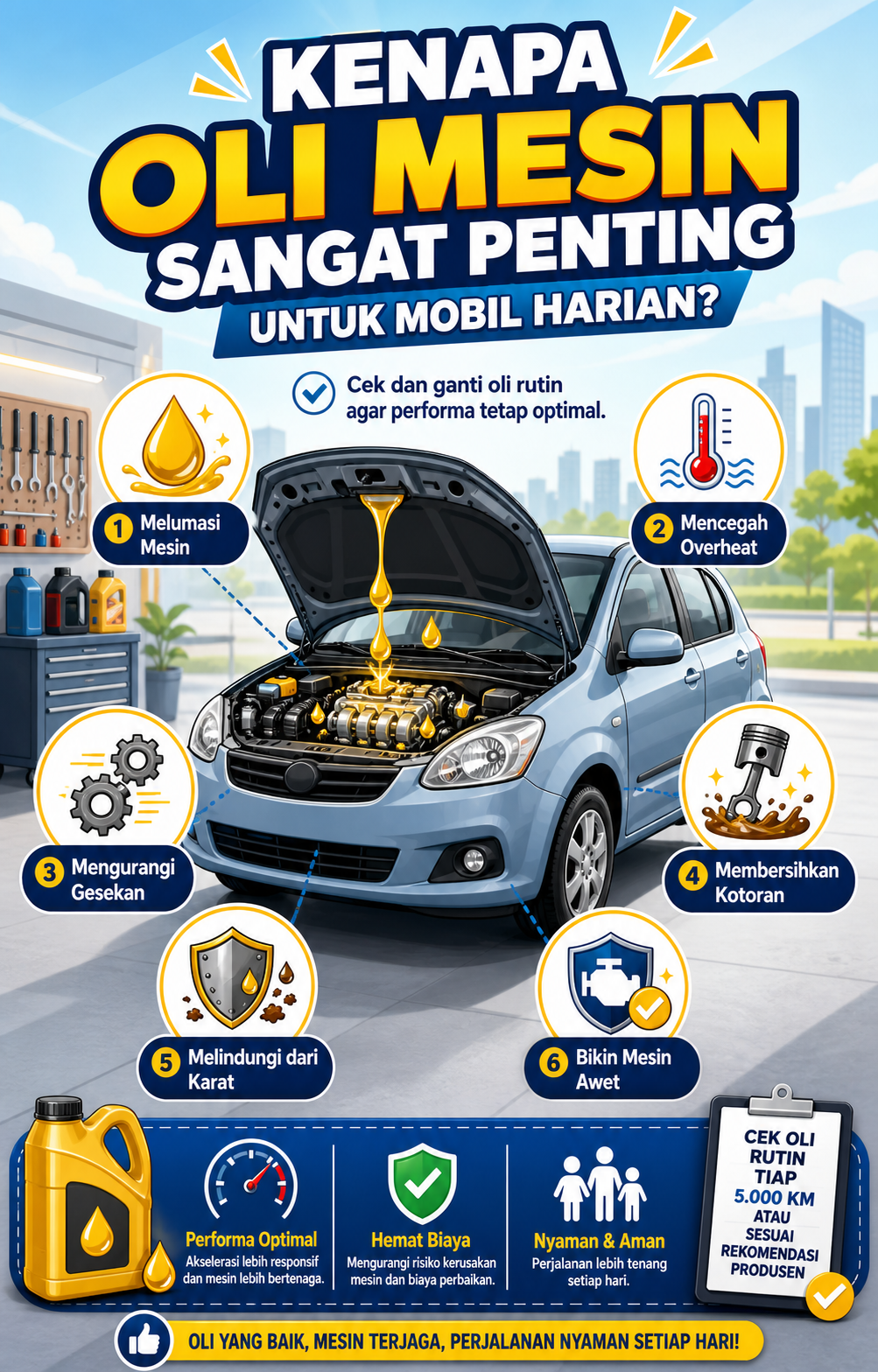 Kenapa Oli Mesin Sangat Penting untuk Mobil Harian? - otomotifzone