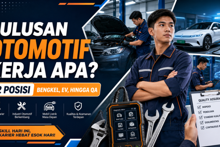 otomotif - Lulusan Otomotif Kerja Apa? 12 Posisi Bengkel, EV, hingga QA