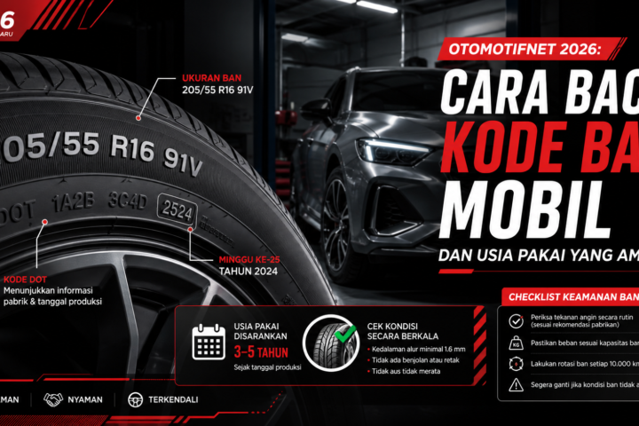 otomotifnet - Otomotifnet 2026: Cara Baca Kode Ban Mobil dan Usia Pakai yang Aman