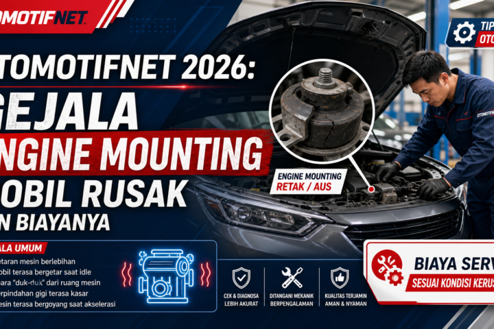 otomotifnet - Otomotifnet 2026: Gejala Engine Mounting Mobil Rusak dan Biayanya