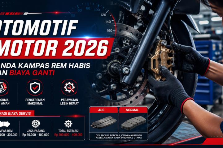 rem - Otomotif Motor 2026: Tanda Kampas Rem Habis dan Biaya Ganti