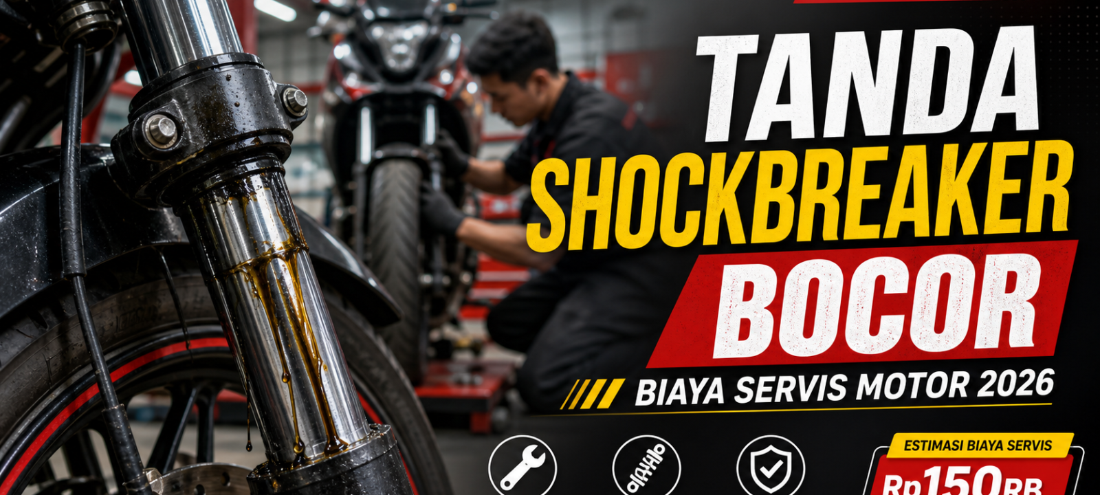 shockbreaker - Otomotif Motor: Tanda Shockbreaker Bocor dan Biaya Servis 2026