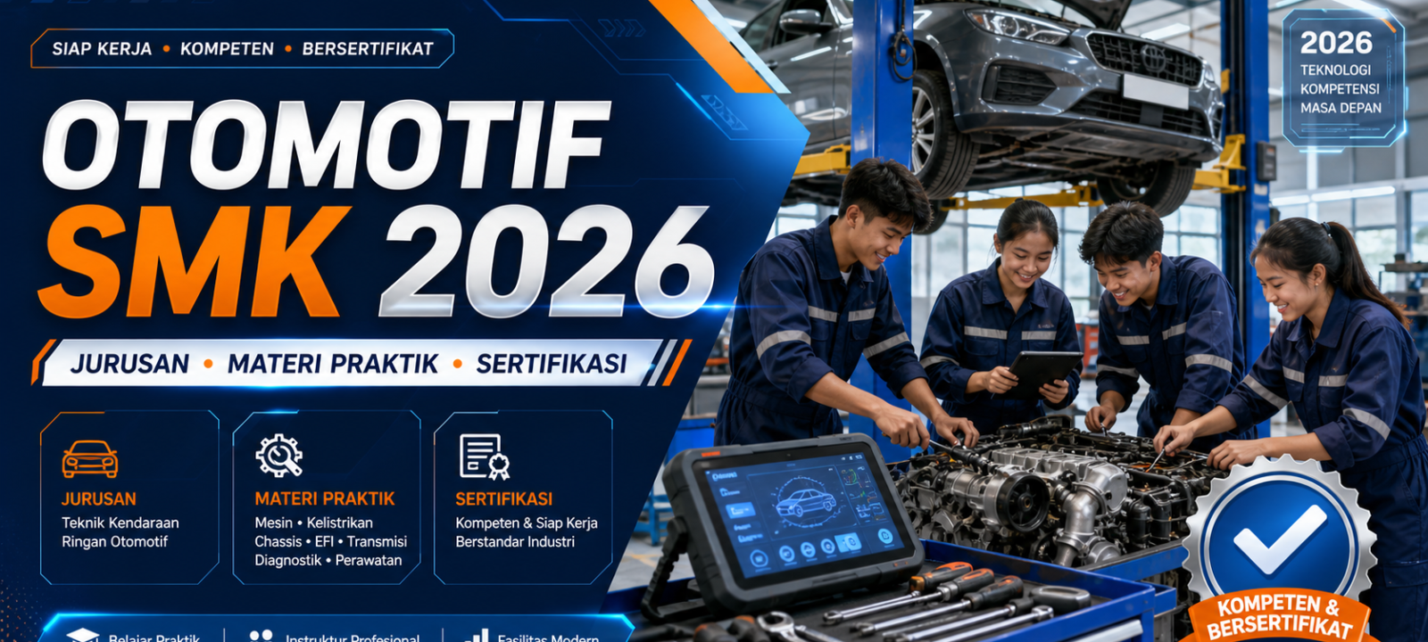 smk - Otomotif SMK 2026: Jurusan, Materi Praktik, dan Sertifikasi