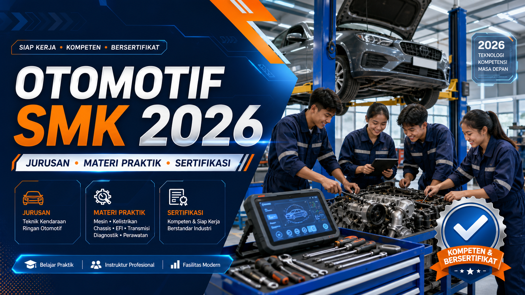 smk - Otomotif SMK 2026: Jurusan, Materi Praktik, dan Sertifikasi