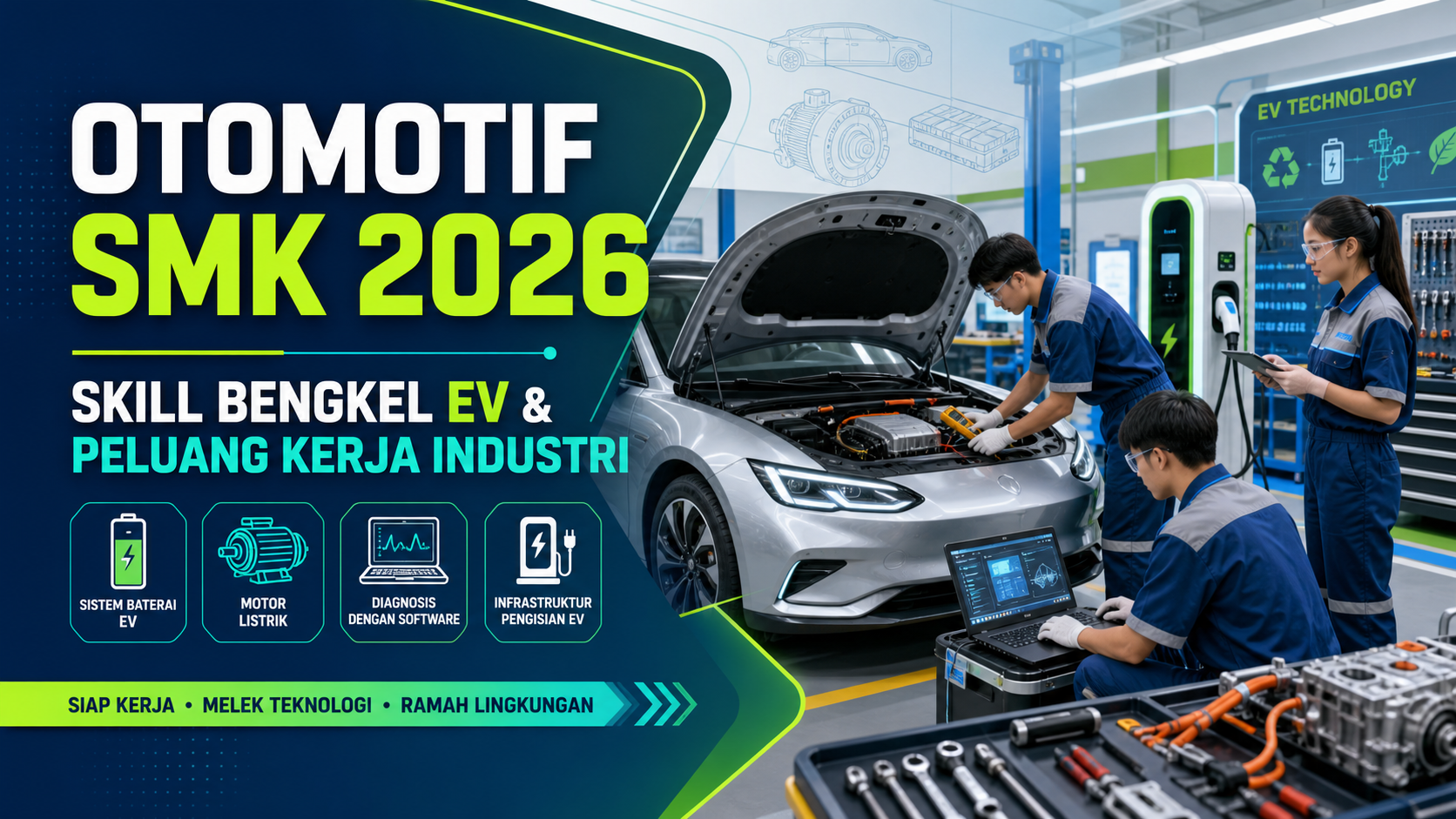 smk - Otomotif SMK 2026: Skill Bengkel EV dan Peluang Kerjanya di Industri