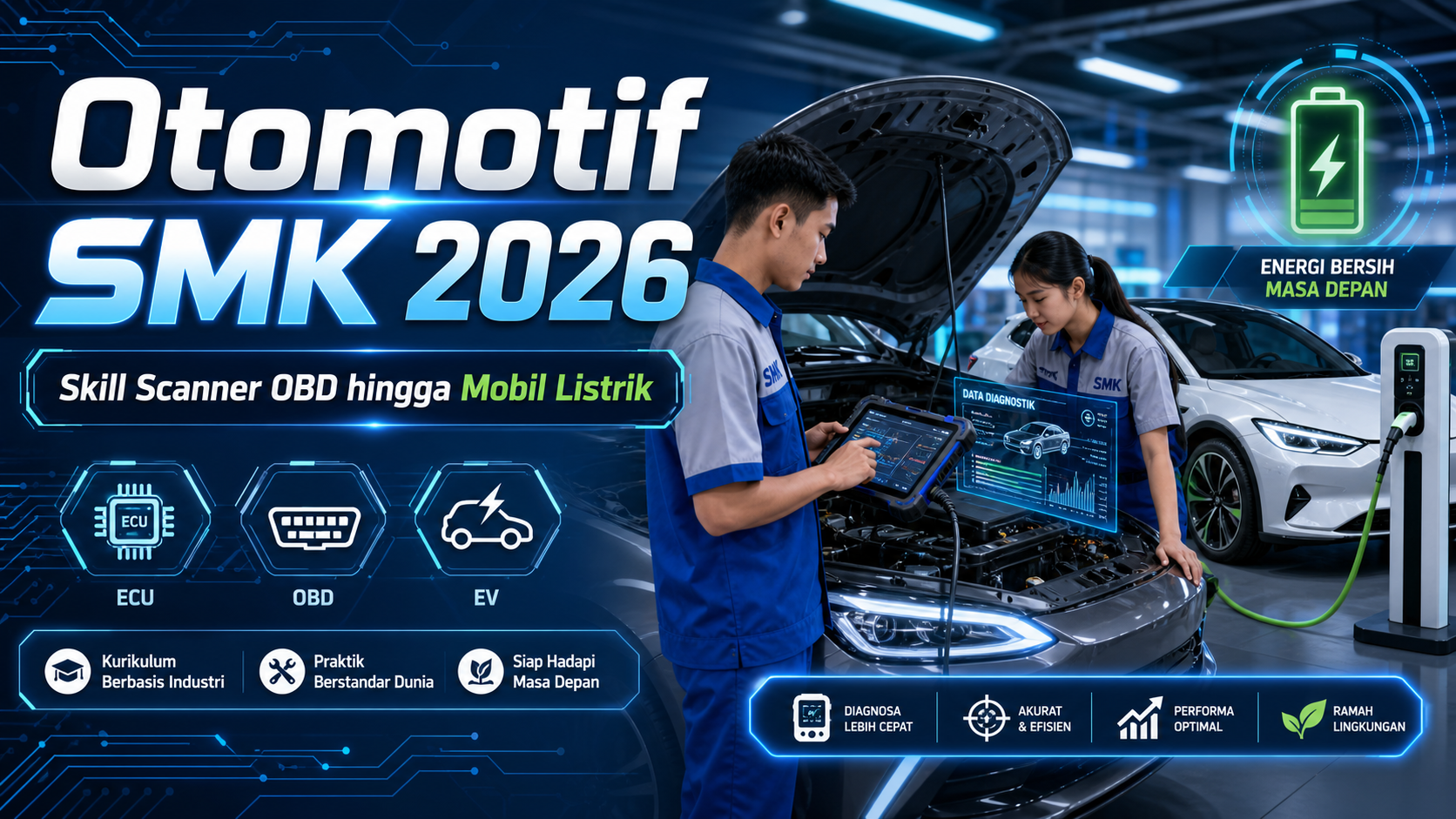 smk - Otomotif SMK 2026: Skill Scanner OBD hingga Mobil Listrik