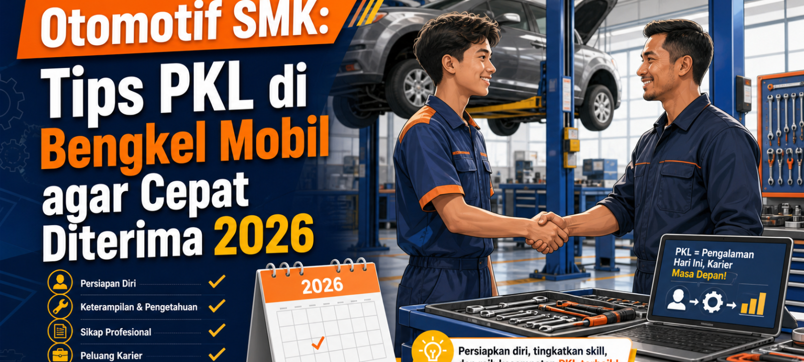 smk - Otomotif SMK: Tips PKL di Bengkel Mobil agar Cepat Diterima 2026