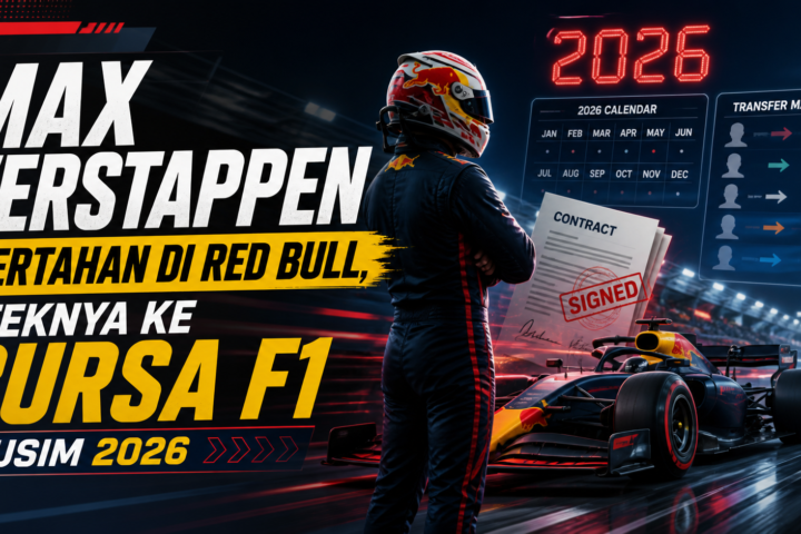 verstappen - Max Verstappen Bertahan di Red Bull, Efeknya ke Bursa F1 Musim 2026