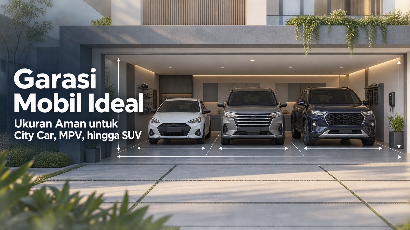 garasi - Garasi Mobil Ideal: Ukuran Aman untuk City Car, MPV, hingga SUV