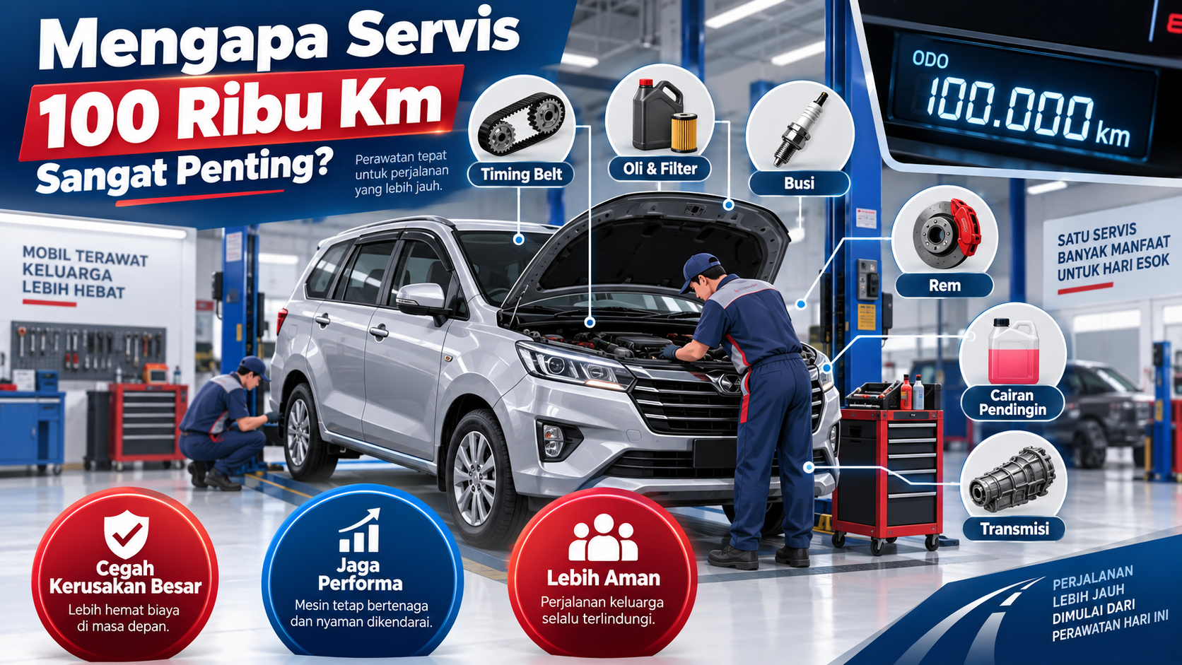 Mengapa Servis 100 Ribu Km Sangat Penting? - servis