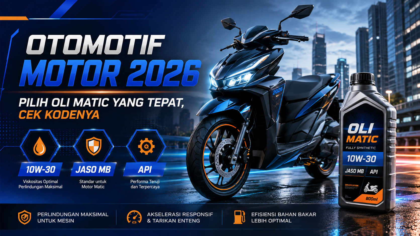 oli - Otomotif Motor 2026: Pilih Oli Matic yang Tepat, Cek Kodenya