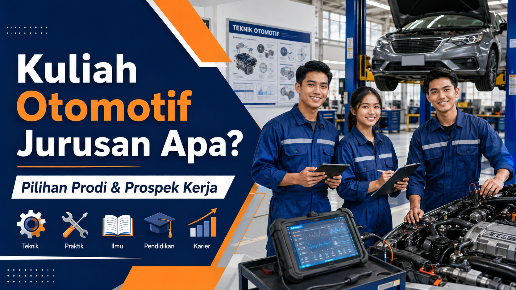 otomotif - Kuliah Otomotif Jurusan Apa? Pilihan Prodi dan Prospek Kerja
