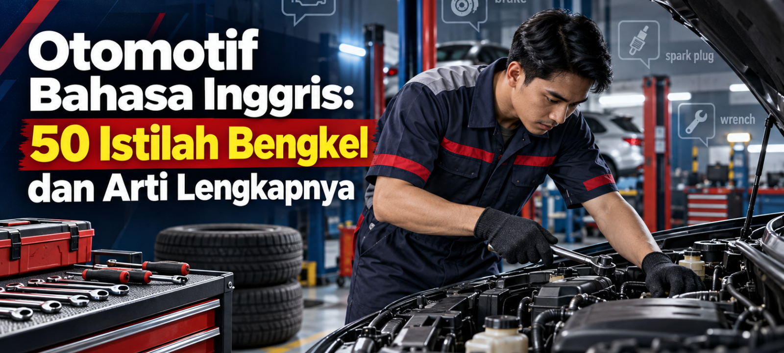 otomotif - Otomotif Bahasa Inggris: 50 Istilah Bengkel dan Arti Lengkapnya