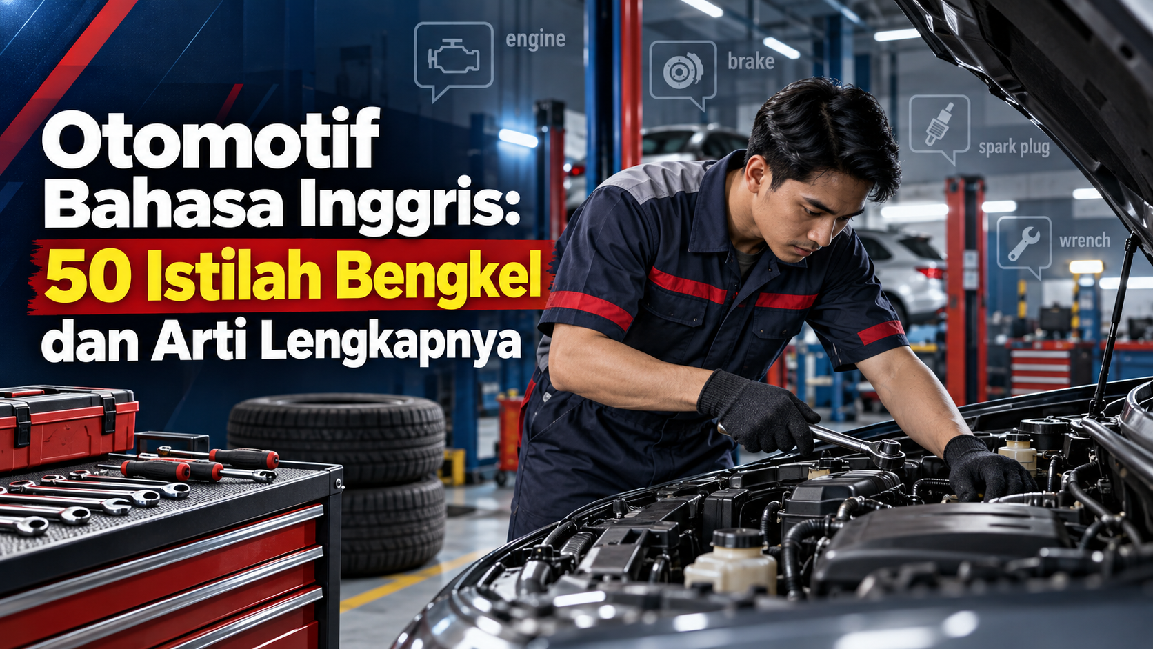 otomotif - Otomotif Bahasa Inggris: 50 Istilah Bengkel dan Arti Lengkapnya