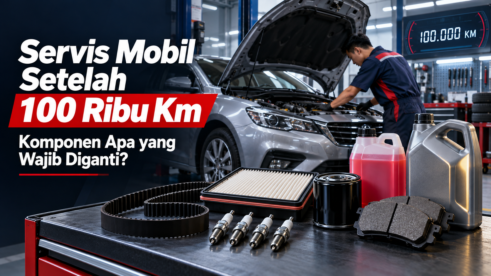 servis - Servis Mobil Setelah 100 Ribu Km, Komponen Apa yang Wajib Diganti?