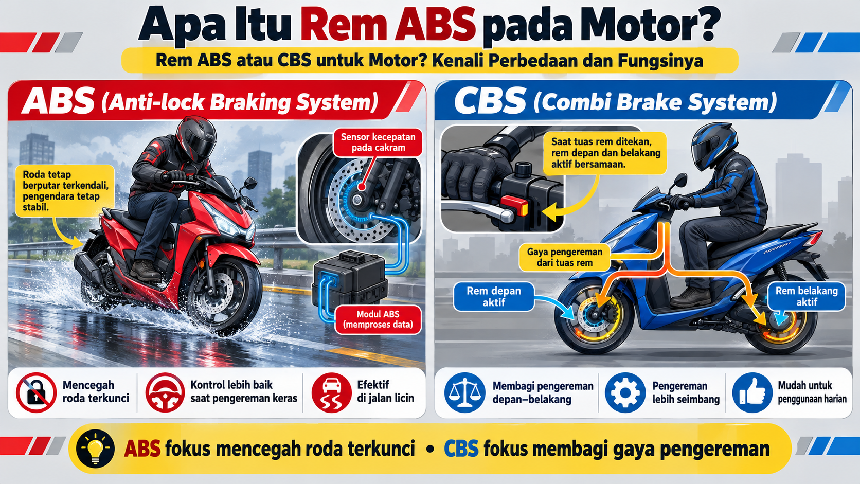 Apa Itu Rem ABS pada Motor? - rem