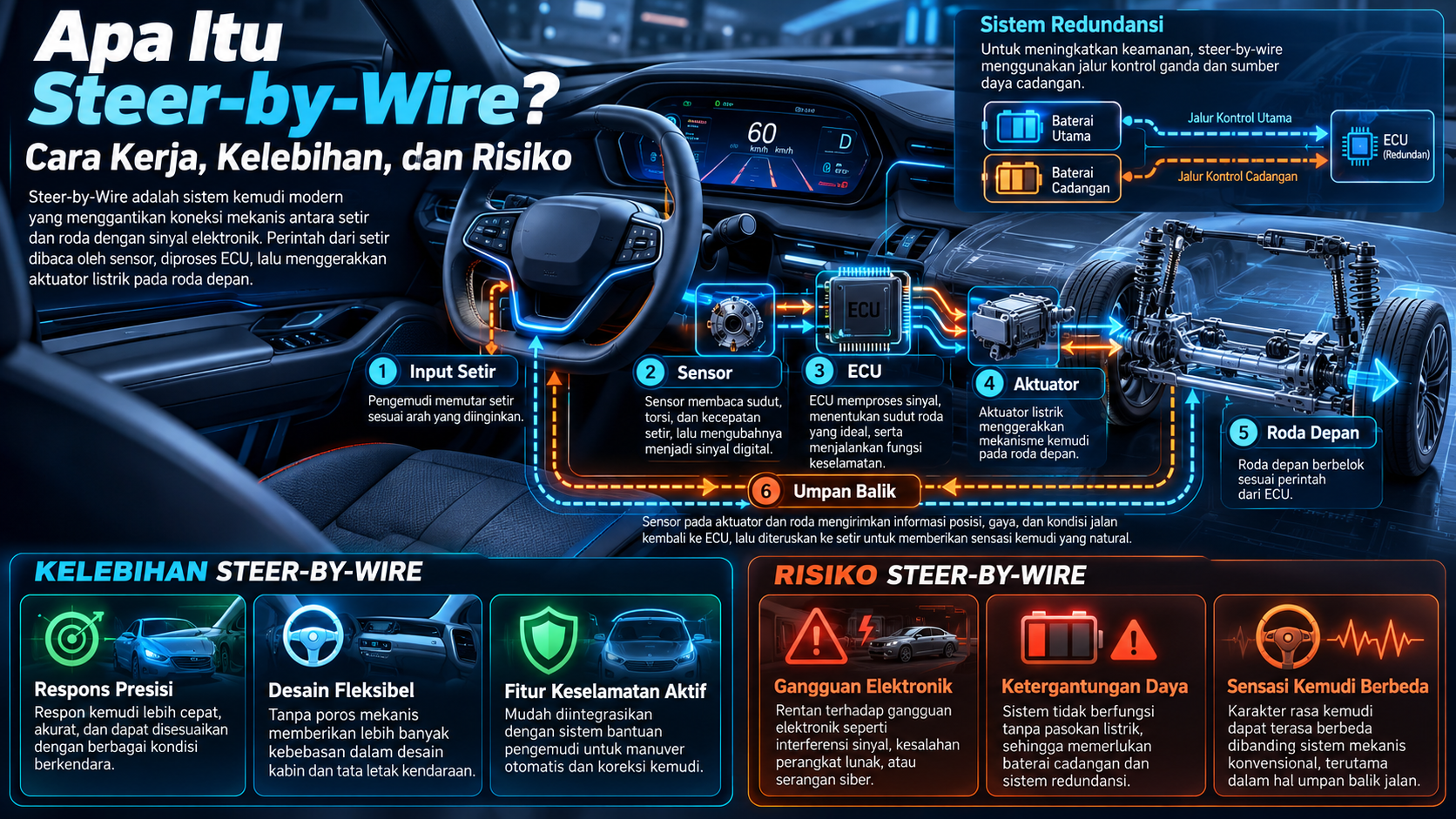 Apa Itu Steer-by-Wire? - kemudi