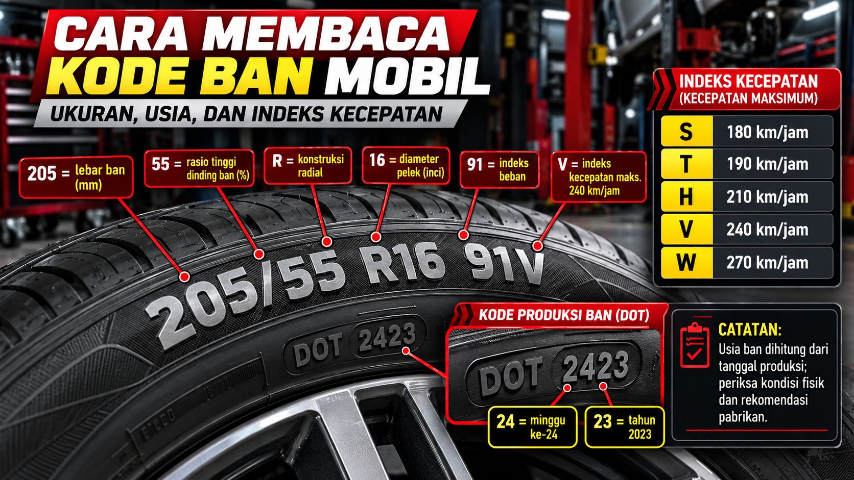 Cara Membaca Kode Ban Mobil - otomotifnet