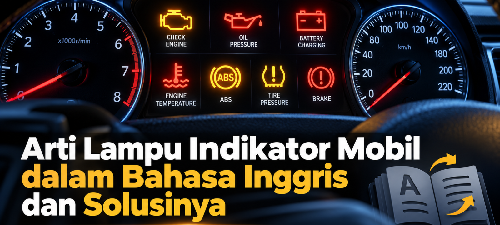 indikator - Arti Lampu Indikator Mobil dalam Bahasa Inggris dan Solusinya