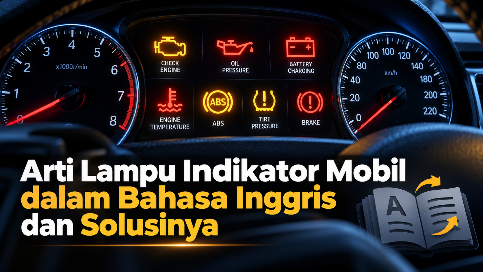 indikator - Arti Lampu Indikator Mobil dalam Bahasa Inggris dan Solusinya