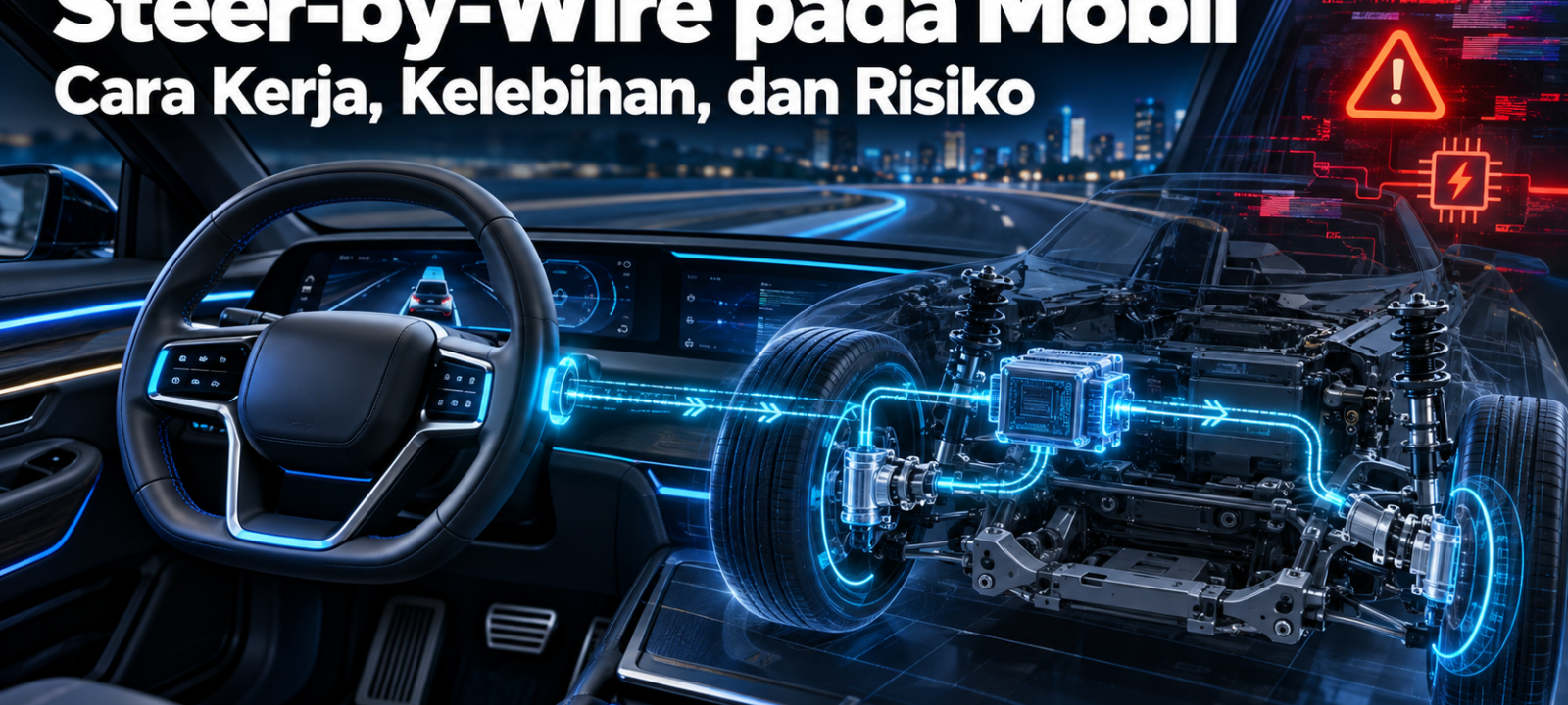 kemudi - Steer-by-Wire pada Mobil: Cara Kerja, Kelebihan, dan Risiko