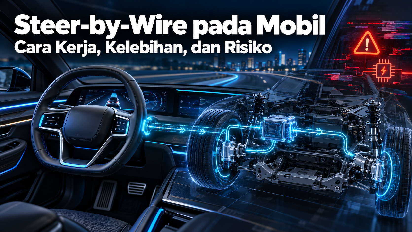 kemudi - Steer-by-Wire pada Mobil: Cara Kerja, Kelebihan, dan Risiko