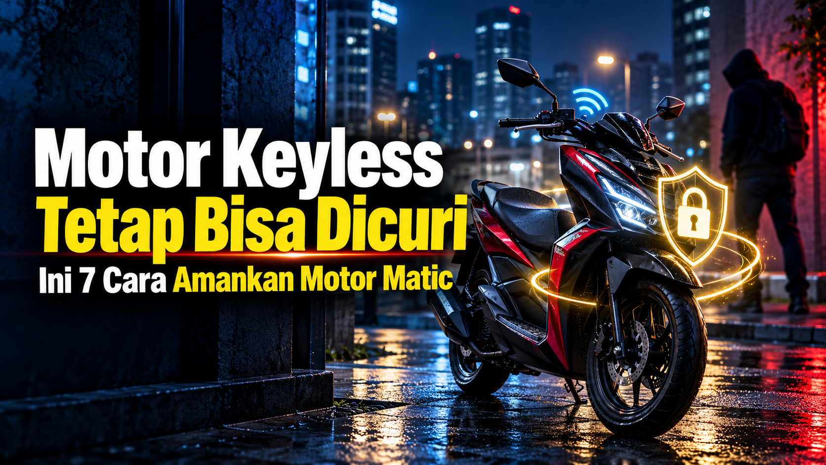 keyless - Motor Keyless Tetap Bisa Dicuri, Ini 7 Cara Amankan Motor Matic
