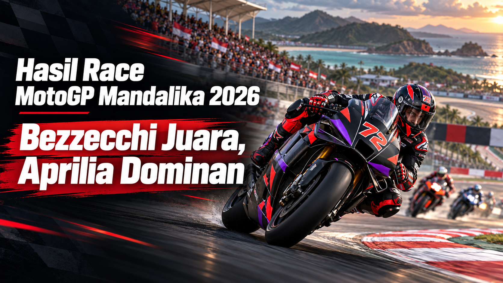 mandalika - Hasil Race MotoGP Mandalika 2026: Bezzecchi Juara, Aprilia Dominan