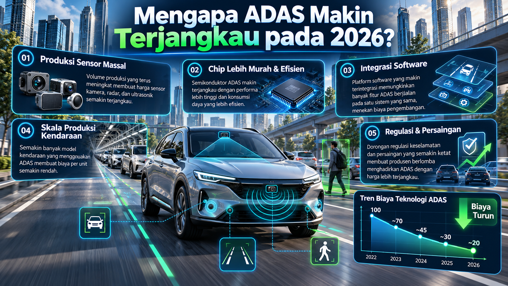 Mengapa ADAS Makin Terjangkau pada 2026? - mobil
