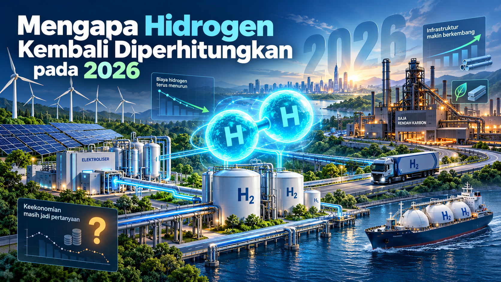 Mengapa Hidrogen Kembali Diperhitungkan pada 2026 - hidrogen