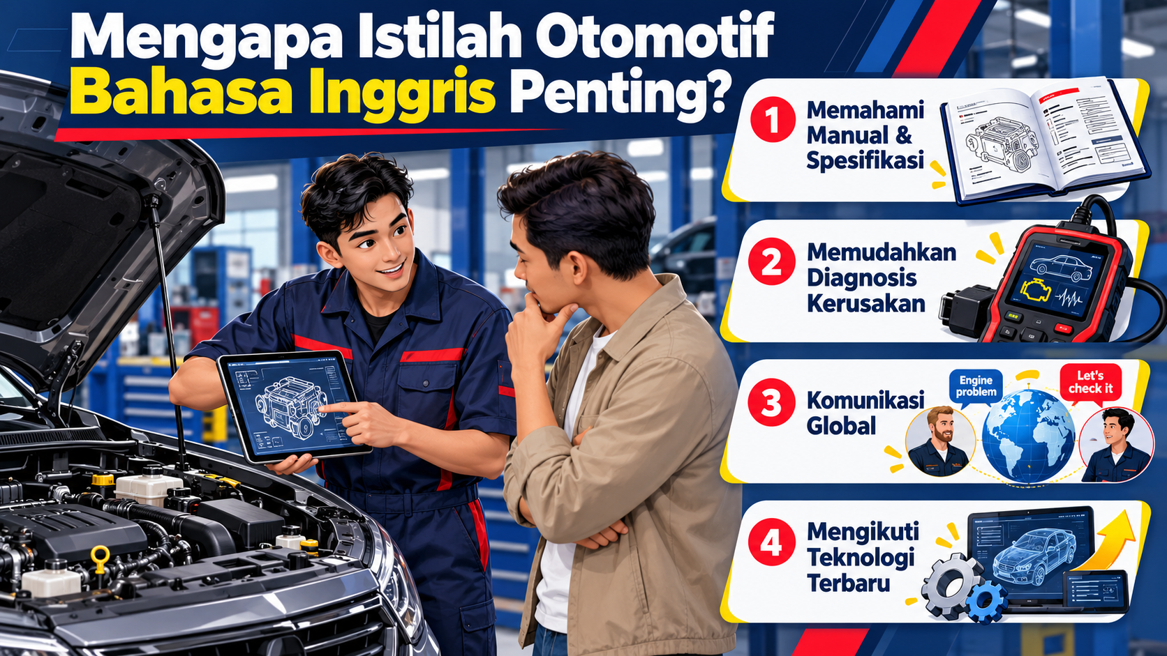Mengapa Istilah Otomotif Bahasa Inggris Penting? - otomotif