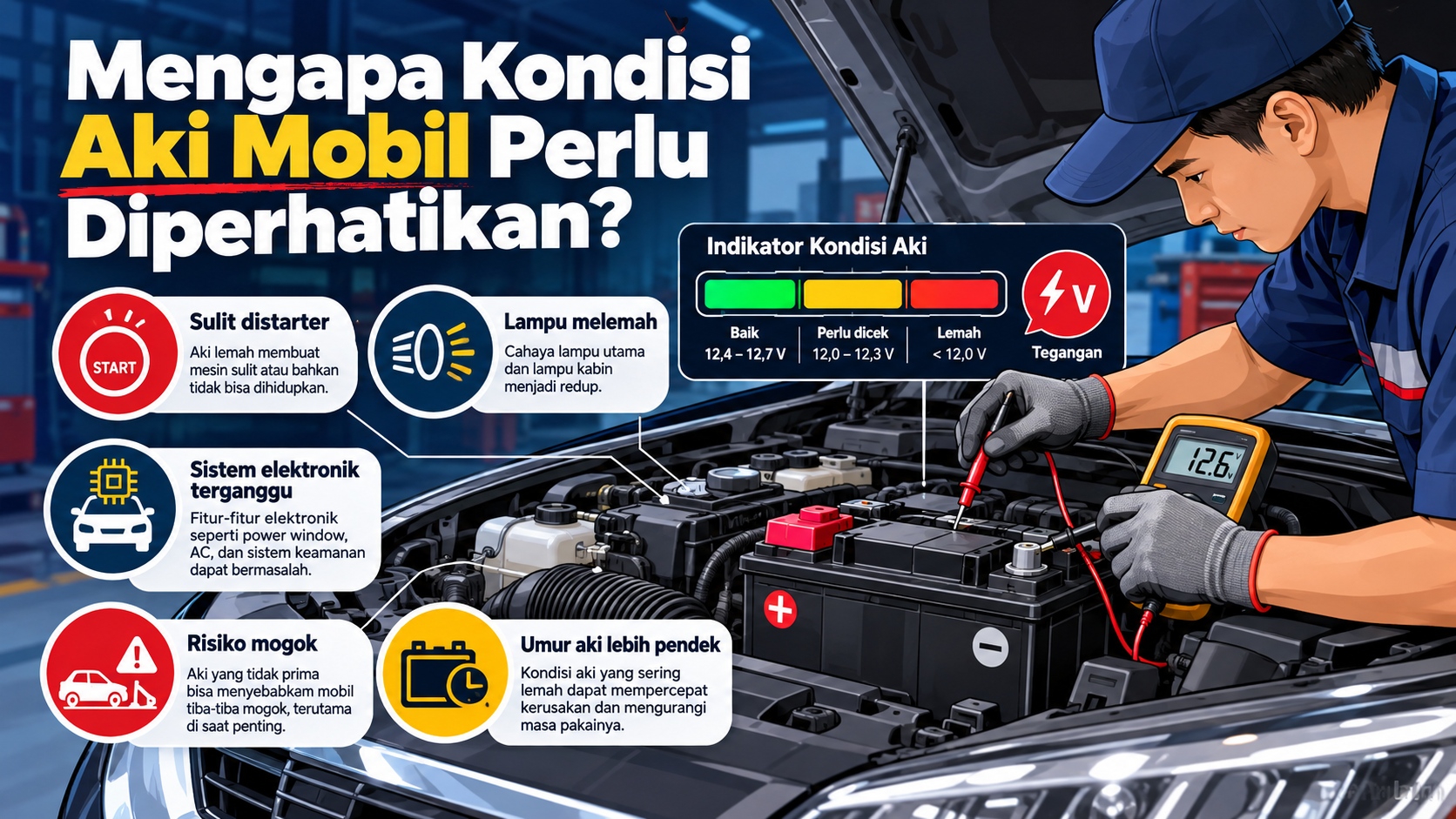 Mengapa Kondisi Aki Mobil Perlu Diperhatikan? - aki