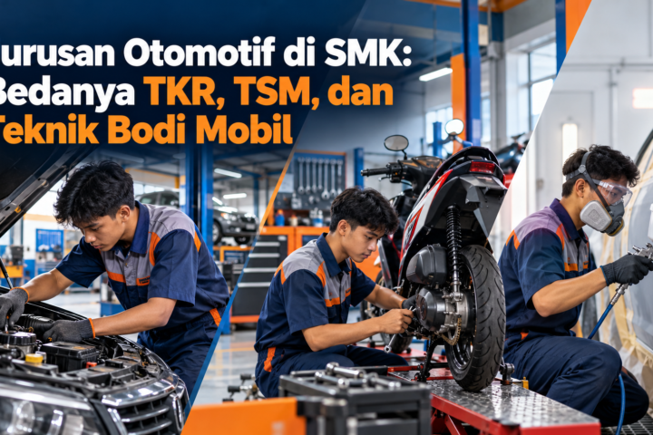 otomotif - Jurusan Otomotif di SMK: Bedanya TKR, TSM, dan Teknik Bodi Mobil