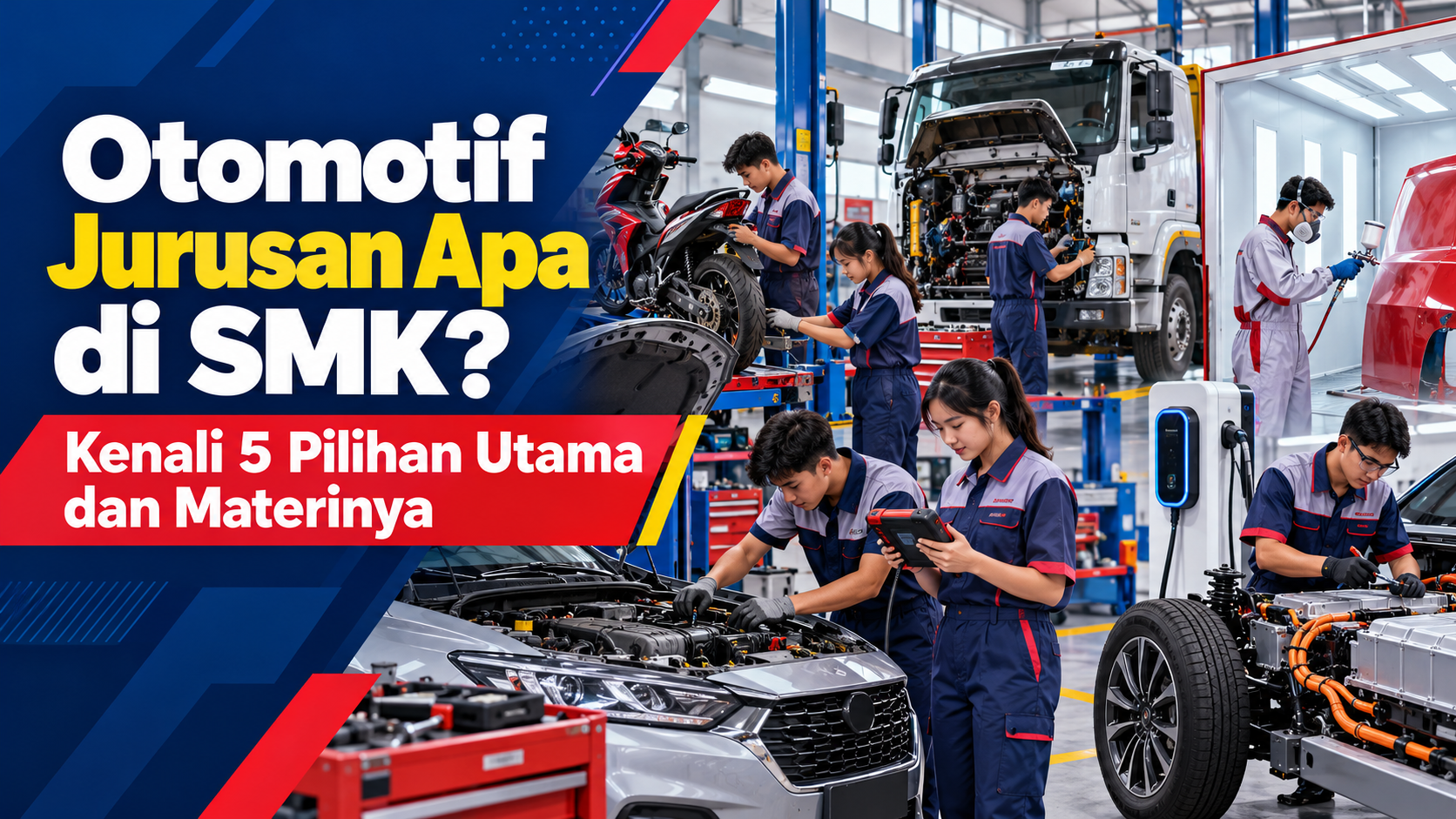 otomotif - Otomotif Jurusan Apa di SMK? Kenali 5 Pilihan Utama dan Materinya